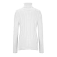 thumbnail image 4 of Dvkptbk Chandail à Col Roulé Uni pour Femme, Chandail à Col Roulé Mode, Chandail Décontracté en Tricot à Manches Longues, 4 of 6