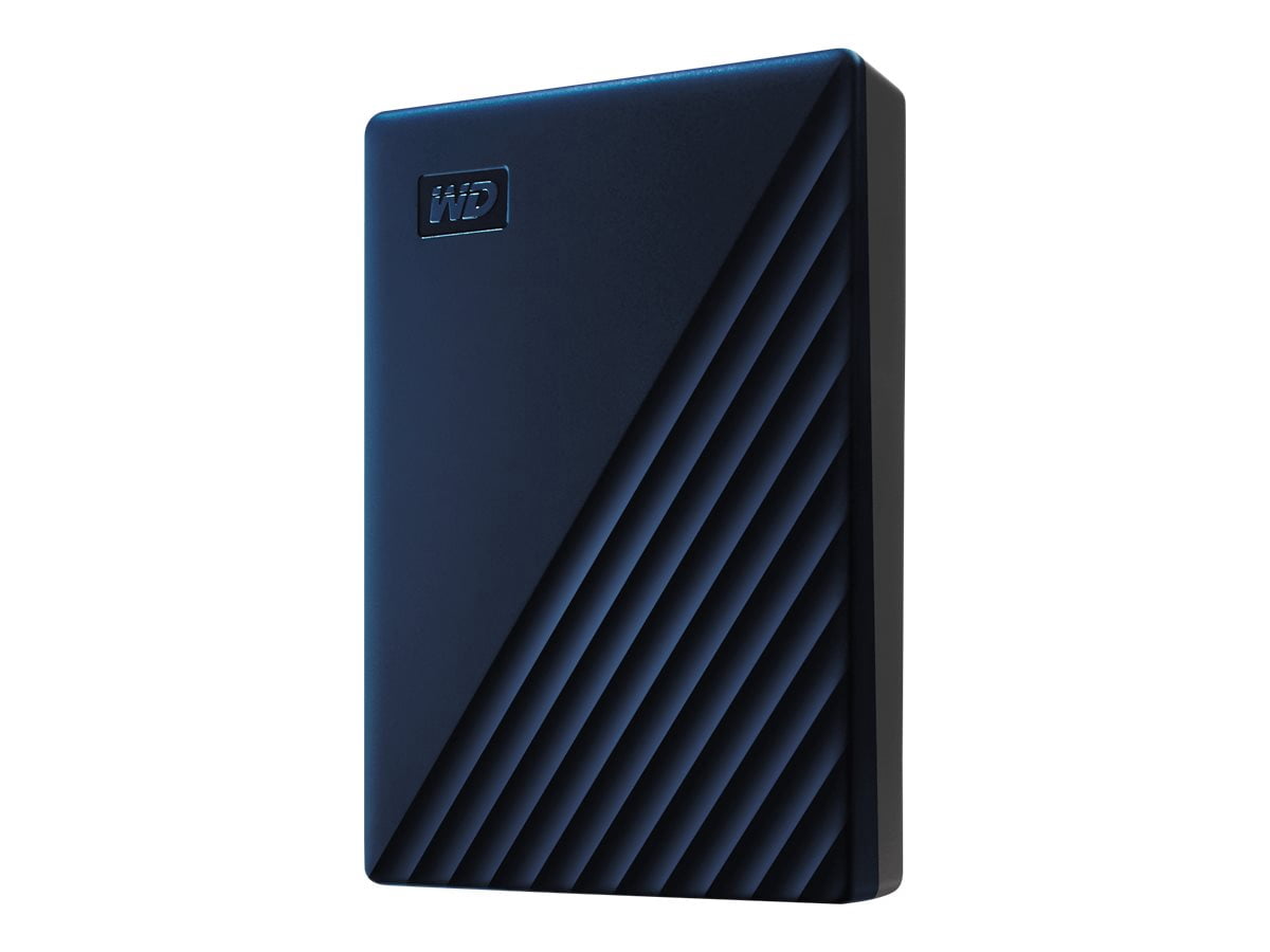 Disque dur externe portable WD 4 To My Passport pour Mac - Bleu, USB-C/USB-A - WDBA2F0040BBL-WESN