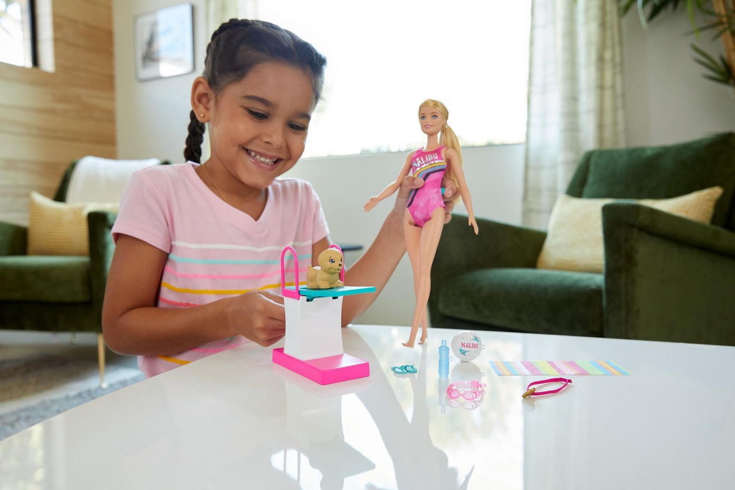 Barbie – Dreamhouse Adventures – Poupée Nageuse et accessoires