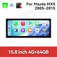 thumbnail image 3 of TPXINXIN 15.8 inch Android 15 Car Radio For Mazda MX5 2005-2015 HD Multimedia Video Player Navigation GPS DVD 4G DSP Stereo Bluetooth, 3 of 15