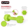 thumbnail image 3 of CAP Neoprene Dumbbell, Single 1-15 lbs, 3 of 8