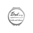 thumbnail image 1 of Original Source Dad Festival Quote Hand Compact Mirror Round Portable Pocket Glass, 1 of 3