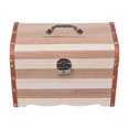 thumbnail image 1 of jifeng Piggy Bank Decor Memory Hobby Preservation Keepsakes Box Wood Treasure Chest, 1 of 9