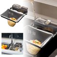 thumbnail image 1 of Binwennn Kitchen Filter Rack Suction Cup Leftovers Blocking Dishwashing Basin Kitchen Waste Drain Rack Soup Containers with Lids for Lunch Food Storage Glass Lunch Containers for Hot Food Pantry for, 1 of 6