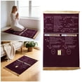 thumbnail image 2 of Tapis de Prière Rouge Multifonction pour Usage Quotidien à la Maison et en Voyage avec Lecture en Anglais et Orientation de Récitation Arabe 19,68 X 27,56 Po, 2 of 6