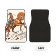 thumbnail image 2 of Lsque Tapis de Sol 4 Pcs Imprimé Cheval de Cowboy, Doublures en Caoutchouc Résistantes, Design Antidérapant, Protection Automobile Toutes Saisons, Véhicules, Voitures, Camions et SUV, 2 of 7
