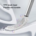 thumbnail image 4 of Dvkptbk toilet bowl brush Toilet Brush With, Bristles Bathroom Cleaning Bowl Brush Kit ,Modern and Compact Toilet Cleaner Brush, Long Handle Bristles for Bathroom, 4 of 7