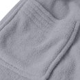 thumbnail image 4 of Besolor Mens Womens Robes Long Plush Soft Warm Winter Fleece Belted Bathrobe House Robes with Pockets, 4 of 7