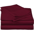 thumbnail image 4 of 300 Thread Count 100% Egyptian Cotton 4-Piece Bed Sheet Set (1 Flat, 1 Fitted Sheet, 2 Pillow Covers) 24 Inches Deep Pocket Solid Pattern, 4 of 6