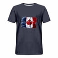 thumbnail image 3 of Pisexur T-shirts pour Hommes, Imprimé Col Rond Mode Décontractée Manches Courtes Blouses Chemises Bleu Foncé, Chemises de Golf 4TG Hommes & Chemises Hommes, 3 of 6