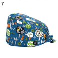 thumbnail image 3 of Unisex Hat 我 Racoon Fox Print Sweat Absorbant Dust Proof Scrub Cap Buttons Adjustable Hat, 3 of 6