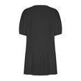 thumbnail image 4 of Gspmoly Robes d'Été pour Femmes 2025, Robe d'Été Ample pour Femmes en Coton et Lin à Col Rond à Manches Courtes, Robes de Mariage pour Femmes Économies d'Été, 4 of 6