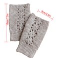 thumbnail image 3 of RXIRUCGD Gants d'Hiver Unisexes Hommes Femmes Demi-Doigt Tricot Extensible Sans Doigts Gants d'Hiver, 3 of 5