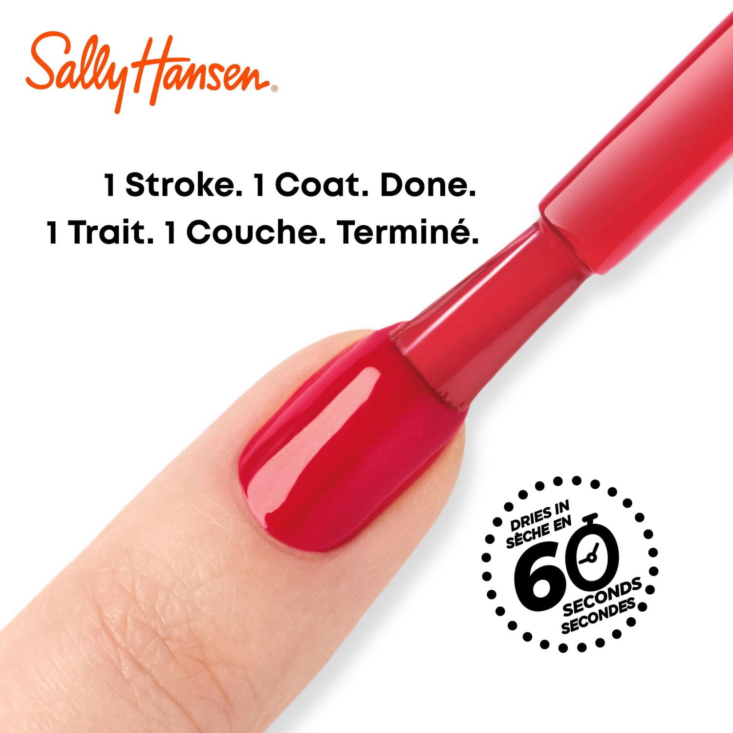 Vernis à ongles Sally Hansen Insta-Dri®, formule 3-en-1 avec base et top coat intégrés