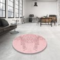 thumbnail image 4 of Ahgly Tapis Rectangulaire Lavable en Machine Intérieur Transitionnel Rouge Pastel Rose, 8 Pieds x 10 Pieds, 4 of 7