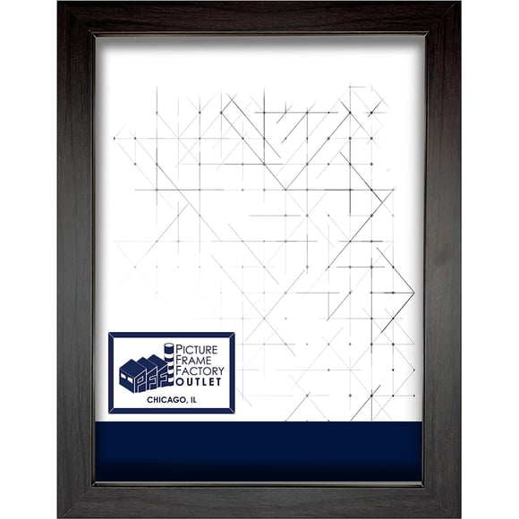 (1) 9x12 Espresso Picture Frame | 1.25" Espresso Matte Moulding | by Picture Frame Factory Outlet