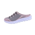 thumbnail image 1 of Wensltd Women's Breathable Mesh Shoes Wide Width Solid Color Round Toe Comfortable Slip On Flat Shoes, 1 of 9