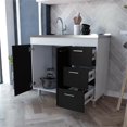 thumbnail image 3 of TUHOME Ferretti Armoire de Base Armoires en Bois d'Ingénierie en Multicolore, 3 of 9