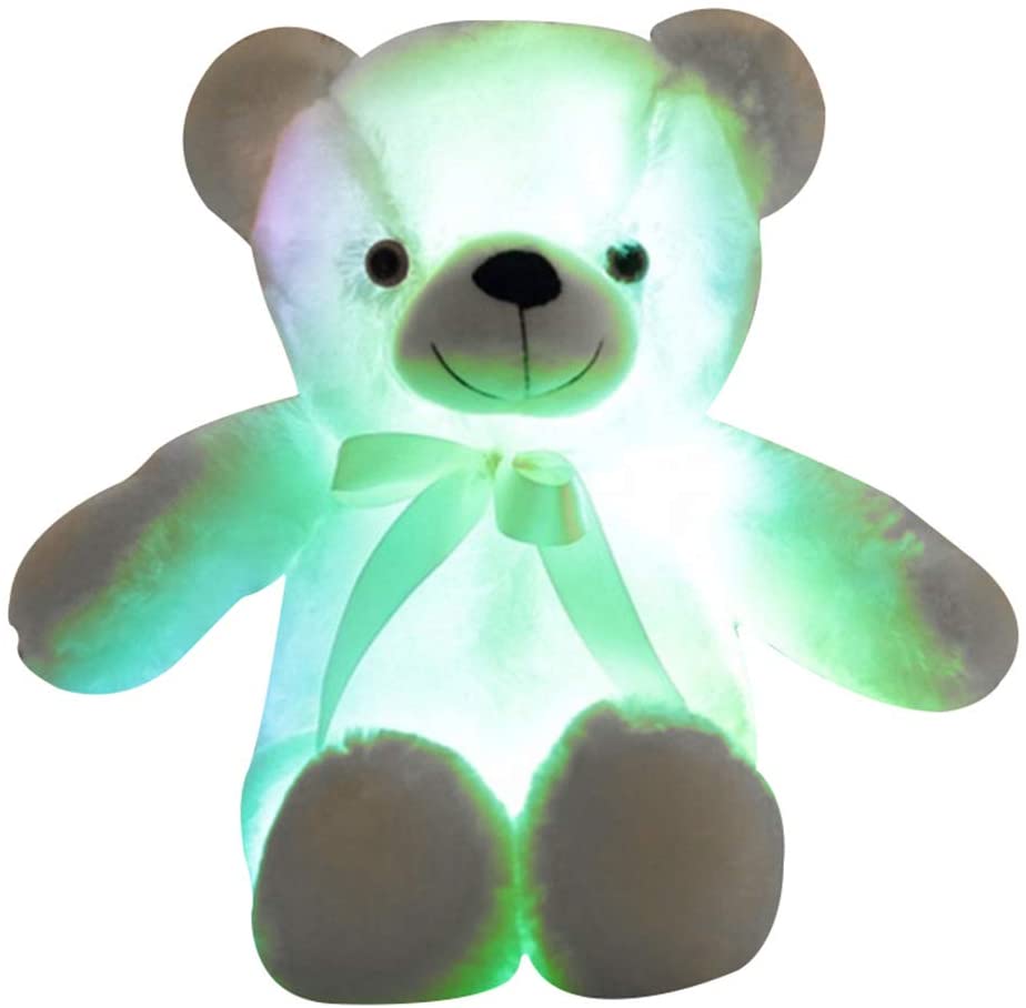 LED teddy bear, plush toy, colorful, luminous toys for children and adults, birthday gift