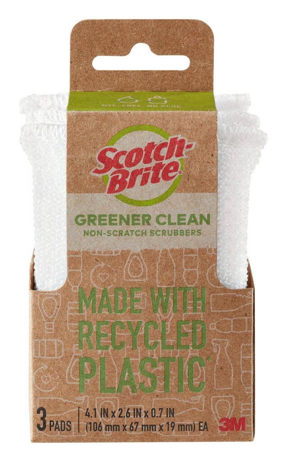 Scotch-Brite® Greener Clean Non-Scratch Scrub Sponge, 92773-CA