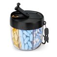 thumbnail image 1 of YISITIAN 7-Day 7-Compartment Pill Organizer – Large Capacity Food-Grade Plastic, Waterproof, Convenient for Daily Pills/Tablets Storage AZ1014-5871, 1 of 9