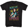 thumbnail image 1 of Saved By The Bell T-Shirt Adulte Noir Kelly Triangles, 1 of 2
