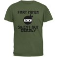thumbnail image 1 of Fart Ninja T-Shirt pour Adulte Vert Militaire, 1 of 1