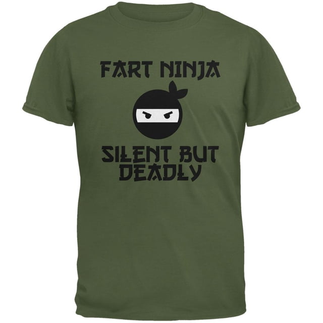 Fart Ninja T-Shirt pour Adulte Vert Militaire