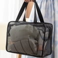 thumbnail image 1 of Kbndieu Polyester T Oiletry Ba G Mesh Wash Bag Portable Storage Organiser Hand Carry Bath Bag Polyester Mesh Beach Bag Tote Wash Bag Beach Toy Storage Bag Apartment Essentials, 1 of 6