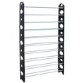 thumbnail image 3 of 50 Pair Metal Shoe Rack, Black, 3 of 3