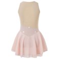 thumbnail image 4 of Oyolan Robe Tutu une Pièce de Danse Ballet pour Filles Enfants, Justaucorps de Compétition de Patinage Artistique en Maille à Empiècements, Rose 16, 4 of 7