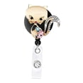 thumbnail image 2 of BELOVING Retractable Holder Cute Name Card Holder for Nurse Work Card Employees D, 2 of 6
