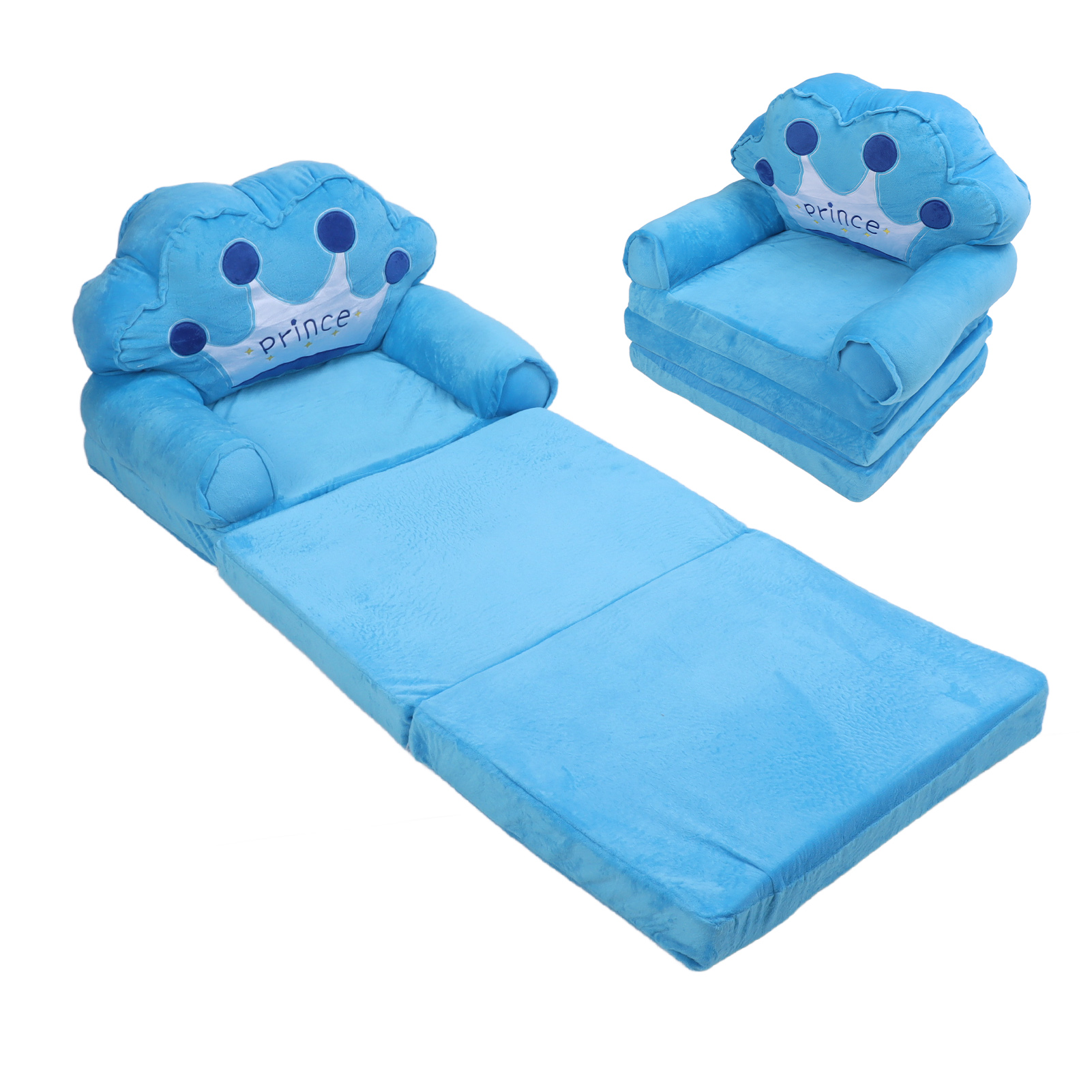Cartoon Lounger Sofa Princess Toddler Sofa For Kids, Foldable Sofa Bed