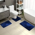 thumbnail image 4 of Qaailabf Modern Bathroom Rug Set, 3-Piece, Green, Super Absorbent, Non-Slip Backing, Quick Drying, Polyester, Includes 16x23.6", 16x19.68", and 19.68x31.49" Rugs, for Bathroom, Doorway, Entrance, 4 of 8