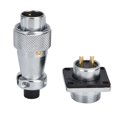 thumbnail image 2 of 2 Pin Metal Aviation Connector Adapter Waterproof Zinc Alloy WS16 Aviation Connector AC 500V, 2 of 14