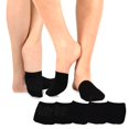 thumbnail image 1 of CHOK TeeHee Womens Seamless Toe Topper Liner Socks 5-Pack with Non-Skid Bottom, 1 of 5