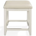 thumbnail image 3 of Crosley Tabouret de Coiffeuse Vista Blanc, 3 of 5