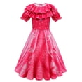 thumbnail image 1 of Girls Mermaid Princess Costume with Bag Cloak Birthday Party Cosplay, 1 of 6