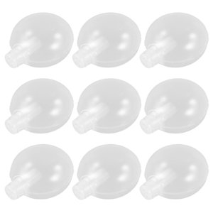 HONMEET 10Pcs Squeaky Dog Toy White Plastic Round for Playtime and DIY