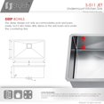 thumbnail image 4 of Undermount 30 inch Stainless Steel Single Bowl Kitchen Sink with Grid, 4 of 12