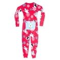 thumbnail image 1 of Winter Fun Penguins Union Suit Boys & Girls One Piece Pajamas Stay Cool Polar Bear Rear Flap, 1 of 2