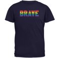 thumbnail image 1 of Brave Gay Pride Flag LGBTQ Mens T Shirt, 1 of 1