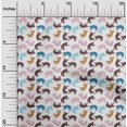 thumbnail image 2 of oneOone Velvet Brown Fabric Animal Cat Craft Projects Decor Fabric Printed By The Yard 58 Inch Wide, 2 of 4