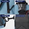 thumbnail image 3 of EGNMCR Women's Adjustable Crossbody Bag Convertible Chest Shoulder Bag With Multiple Pockets Nylon Backpack, 3 of 6