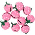 thumbnail image 1 of 10 Pcs Pendentifs pour Animaux de Dessin Animé Clochettes en Forme de Fraise Accessoires de Collier pour Animaux, 1 of 8