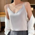 thumbnail image 2 of Timegard Womens Camisole Tops Spaghetti Strap V Neck Sleeveless Tank Tops Solid Color Comfy Shirts, 2 of 5