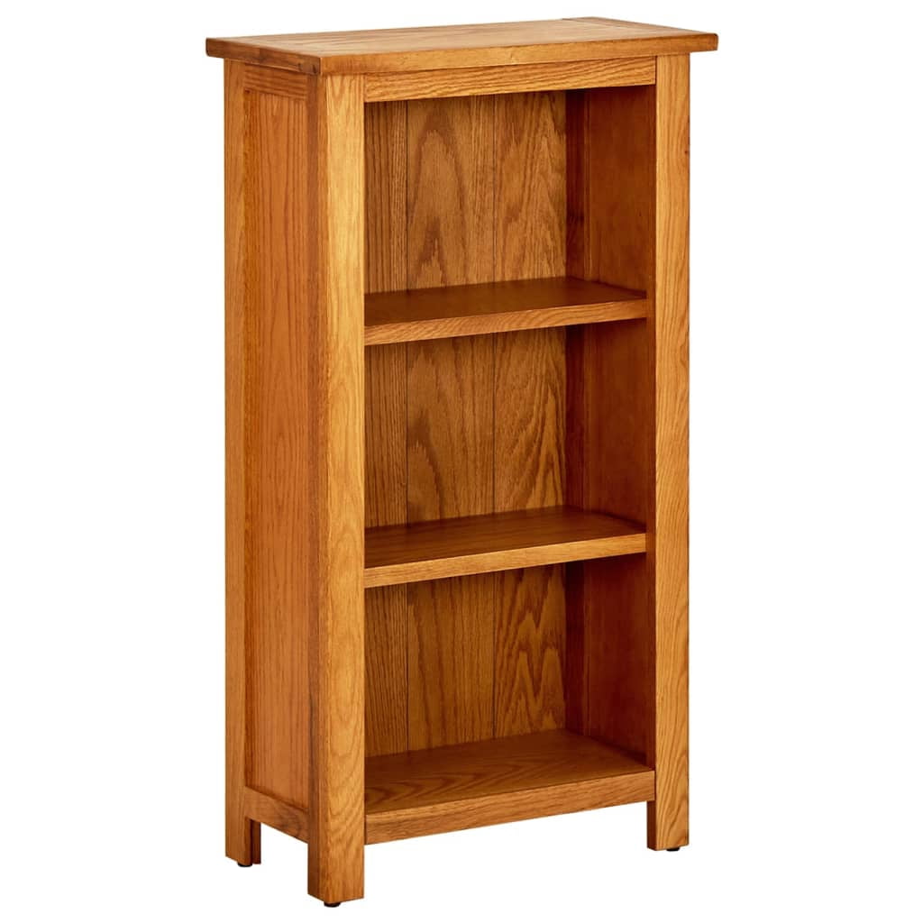 vidaXL Wooden Adult Bookcase - 45x22.5x82 cm - Solid Oak Wood