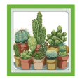thumbnail image 3 of veasfak Cactuses Cross Stitch s Advanced Patterns for Beginners Kids 14CT 34x35cm, 3 of 9