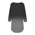 thumbnail image 4 of Birdeem Womens Fashion 3/4 Sleeve Round Neck Loose Tops Blouse, 4 of 9