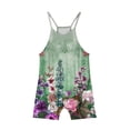 thumbnail image 4 of LSLJS Girls Summer Sleeveless Casual Romper Spaghetti Strap Shorts Jumpsuit With Pockets, Girls' Jumpsuits & Rompers Summer Clothes, 4 of 5